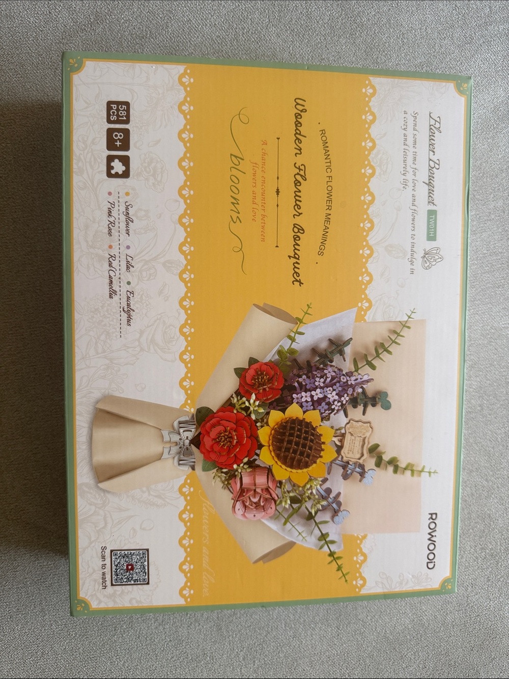 Rowood Wooden Flower Bouquet Craft Kit